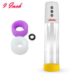 LeLuv® iPump® 3-Speed Battery-Powered Penis Pump with Donut Cock Ring & 3 Premium Sleeves