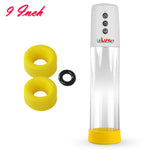 LeLuv® iPump® 3-Speed Battery-Powered Penis Pump with Donut Cock Ring & 3 Premium Sleeves
