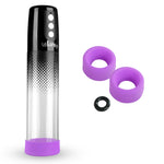 LeLuv® iPump® 3-Speed Battery-Powered Penis Pump with Donut Cock Ring & 3 Premium Sleeves
