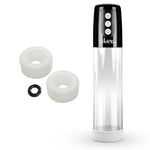 LeLuv® iPump® 3-Speed Battery-Powered Penis Pump with Donut Cock Ring & 3 Premium Sleeves