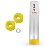 LeLuv® iPump® 3-Speed Battery-Powered Penis Pump with Donut Cock Ring & 3 Premium Sleeves