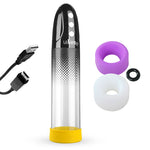 LeLuv® iPump® 3-Speed Rechargeable Penis Pump with Donut Cock Ring & 3 Premium Sleeves
