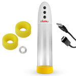 LeLuv® iPump® 3-Speed Rechargeable Penis Pump with Donut Cock Ring & 3 Premium Sleeves