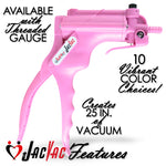 LeLuv JacVac Vacuum Pump Handle | NPT 1/8-27 Thread or O-Ring Gauge Options