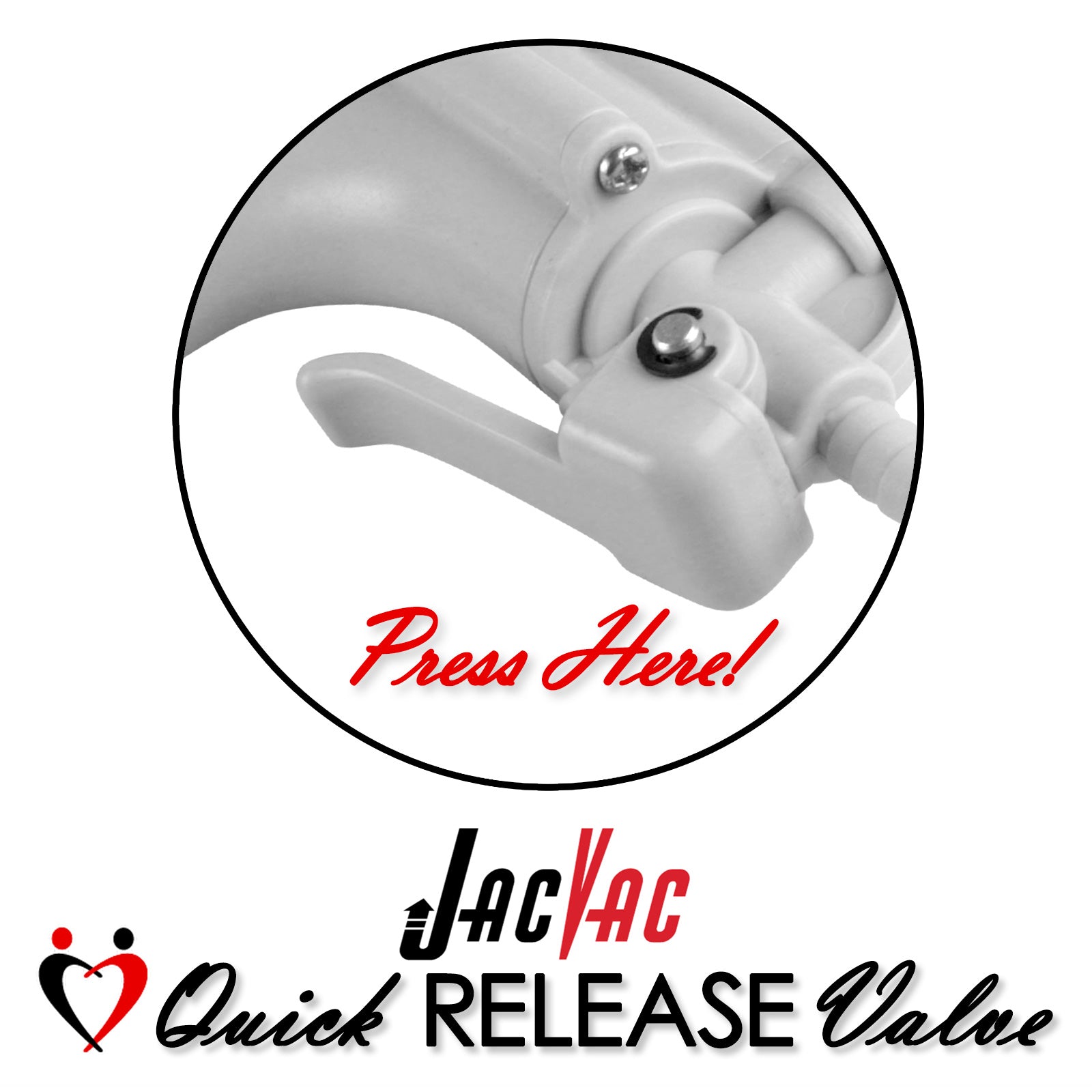 JacVac Vacuum Pump with Optional Protected Swivel Gauge