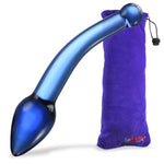 LeLuv Glass Bent Handle Wand G-Spot or Prostate Massager