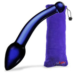 LeLuv Glass Bent Handle Wand G-Spot or Prostate Massager
