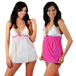 Lingerie Heart Shaped Clasp Sheer Babydoll + G String Matching Set