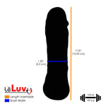 7.75" Vibrating Strap-On with Adjustable Chain Harness