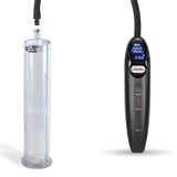 Magna LCD Smart Black Handheld Electric Penis Pump - 9" x 1.75" Acrylic Cylinder