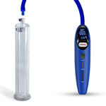 Magna LCD Smart Blue Handheld Electric Penis Pump - 9" x 1.50" Acrylic Cylinder