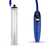 Magna Smart LCD Blue Handheld Electric Penis Pump 1.7" Diameter x 12" Length Thick-Walled Penis Cylinder