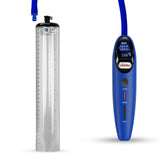 Magna Smart LCD Blue Handheld Electric Penis Pump 1.9" Diameter x 12" Length Thick-Walled Penis Cylinder