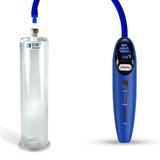 Magna LCD Smart Blue Handheld Electric Penis Pump - 9" x 2.125" Acrylic Cylinder