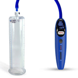 Magna LCD Smart Blue Handheld Electric Penis Pump - 9" x 2.25" Acrylic Cylinder