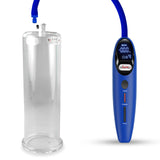 Magna LCD Smart Blue Handheld Electric Penis Pump - 9" x 2.875" Acrylic Cylinder