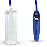 Magna LCD Smart Blue Handheld Electric Penis Pump - 9" x 3.25" Acrylic Cylinder