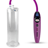 Magna LCD Smart Purple Handheld Electric Penis Pump - 9" x 2.75" Acrylic Cylinder
