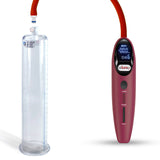 Magna LCD Smart Red Handheld Electric Penis Pump - 9" x 2.00" Acrylic Cylinder