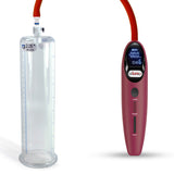 Magna LCD Smart Red Handheld Electric Penis Pump - 9" x 2.25" Acrylic Cylinder