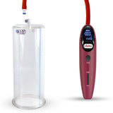 Magna LCD Smart Red Handheld Electric Penis Pump - 9" x 3.50" Acrylic Cylinder