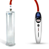 Magna LCD Smart White Handheld Electric Penis Pump - 9" x 2.125" Acrylic Cylinder