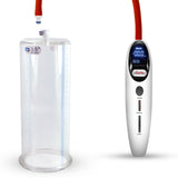 Magna LCD Smart White Handheld Electric Penis Pump - 9" x 3.50" Acrylic Cylinder