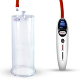 Magna LCD Smart White Handheld Electric Penis Pump - 9" x 3.70" Acrylic Cylinder