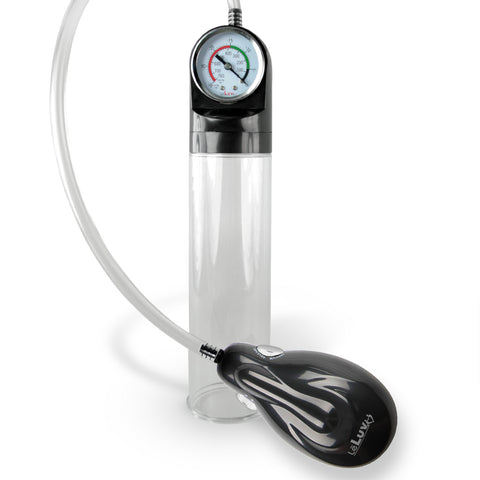 LeLuv eGrip Penis Pump - Electric Handle with MASTER GAUGE 2.4 Inch Diameter Cylinder