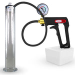 LeLuv Maxi Penis Pump | Black Handle, Silicone Hose, All Gauge Options | WIDE FLANGE Cylinder
