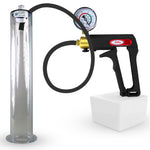 LeLuv Maxi Penis Pump | Black Handle, Silicone Hose, All Gauge Options | WIDE FLANGE Cylinder