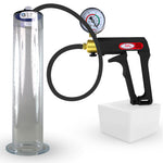 LeLuv Maxi Penis Pump | Black Handle, Silicone Hose, All Gauge Options | WIDE FLANGE Cylinder