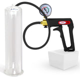 LeLuv Maxi Penis Pump | Black/Grey Handle, Silicone Hose, No Gauge | Round Flange Cylinder