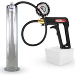 LeLuv Maxi Penis Pump | Black Handle, Silicone Hose, All Gauge Options | WIDE FLANGE Cylinder