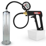LeLuv Maxi Penis Pump | Black Handle, Silicone Hose, All Gauge Options | WIDE FLANGE Cylinder