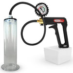 LeLuv Maxi Penis Pump | Black Handle, Silicone Hose, All Gauge Options | WIDE FLANGE Cylinder