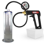LeLuv Maxi Penis Pump | Black Handle, Silicone Hose, All Gauge Options | WIDE FLANGE Cylinder