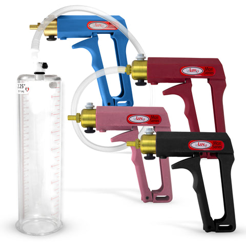 LeLuv Maxi Penis Pump with Clear Hose | Round Flange Cylinder