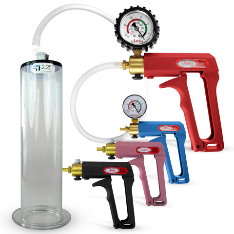 LeLuv Maxi Penis Pump with Clear Hose | Wide Flange Cylinder