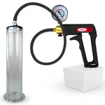 LeLuv Maxi Penis Pump | Black Handle, Silicone Hose, All Gauge Options | WIDE FLANGE Cylinder