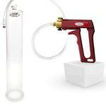LeLuv Maxi Penis Pump with Clear Hose | Round Flange Cylinder
