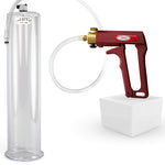 LeLuv Maxi Penis Pump with Clear Hose | Round Flange Cylinder