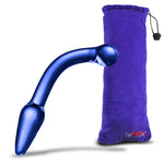 LeLuv Glass Bent Handle Wand G-Spot or Prostate Massager
