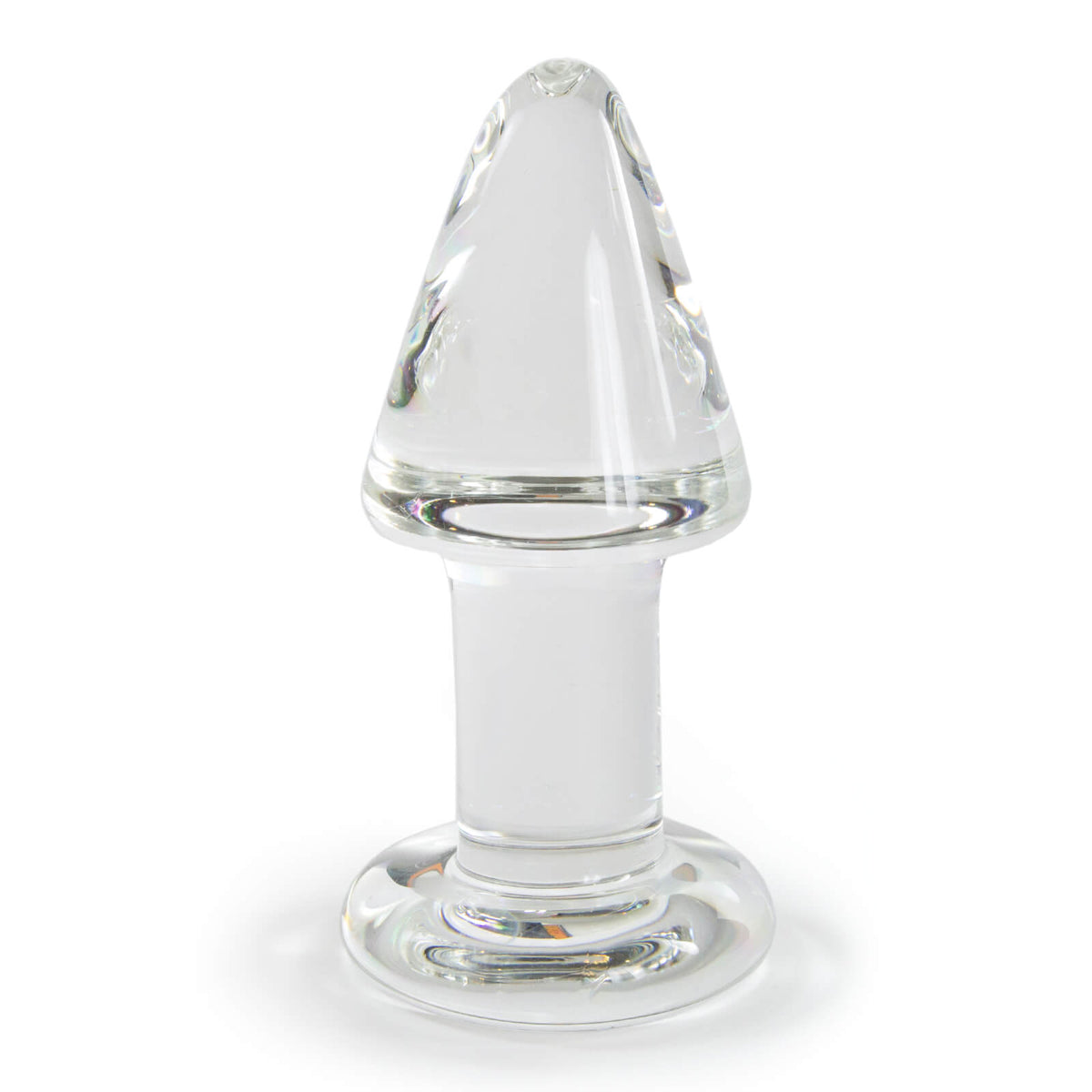 LeLuv Glass 4 Inch Long Classic Thick Butt Plug