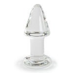 LeLuv Glass 4 Inch Long Classic Thick Butt Plug