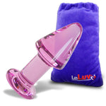 LeLuv Glass 4 Inch Long Classic Thick Butt Plug