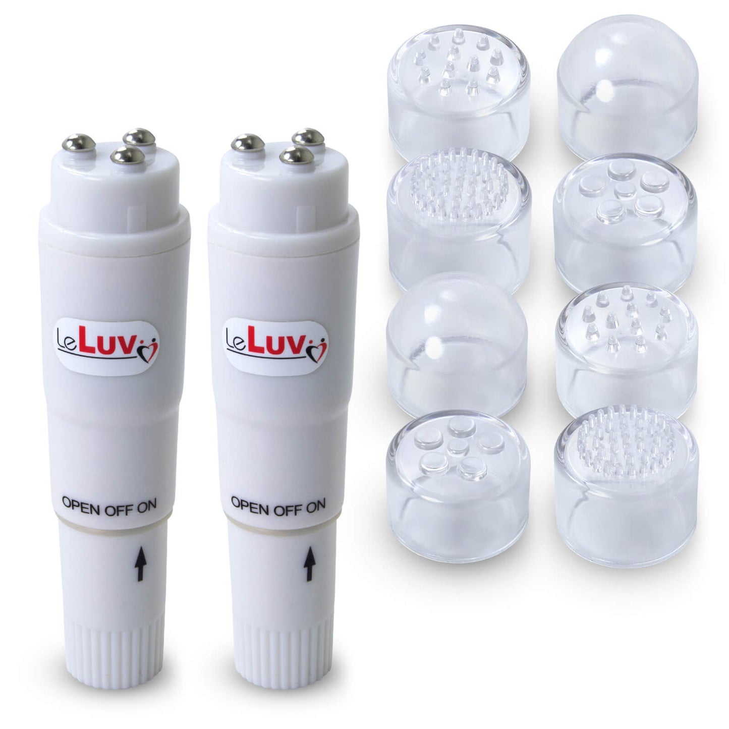 LeLuv Mini Massager POCKET ROCKET Multihead Personal Vibrator