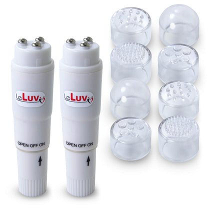 LeLuv Mini Massager POCKET ROCKET Multihead Personal Vibrator