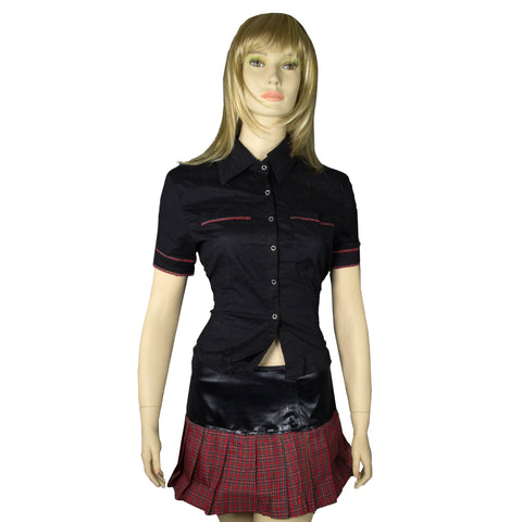 Roleplay Naughty School Girl Uniform Teacher Halloween Costume Set