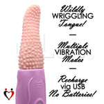 Textured Tongue Vibrator Oral Pleasurer